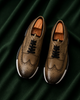 The Oliveri — Olive Wingtip Brogue Italian Leather Luxury Sneakers for Men