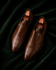 The Affilato — Brown Croc-Accented Italian Leather Slip-On Loafers for Men
